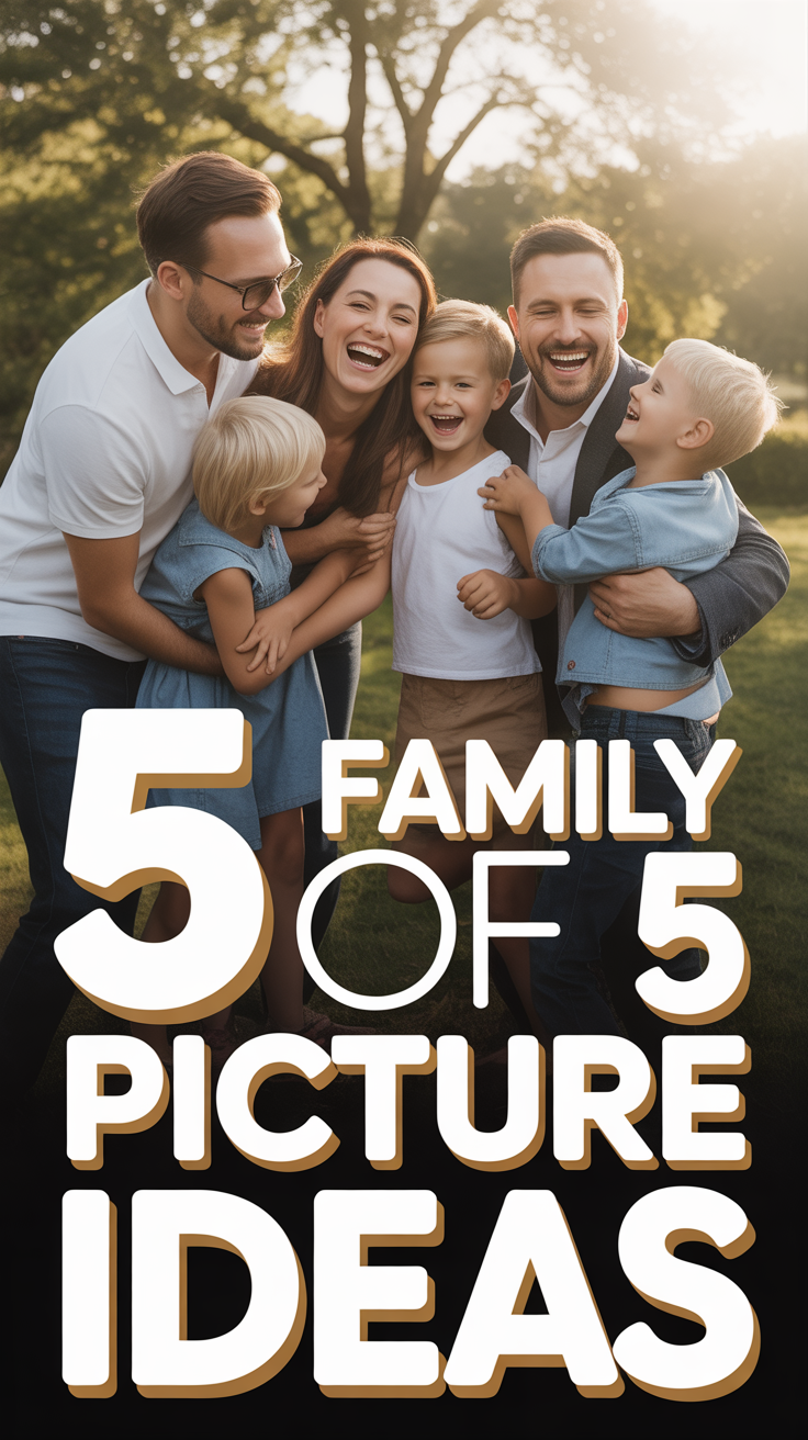 📸 5 Family Of 5 Picture Ideas