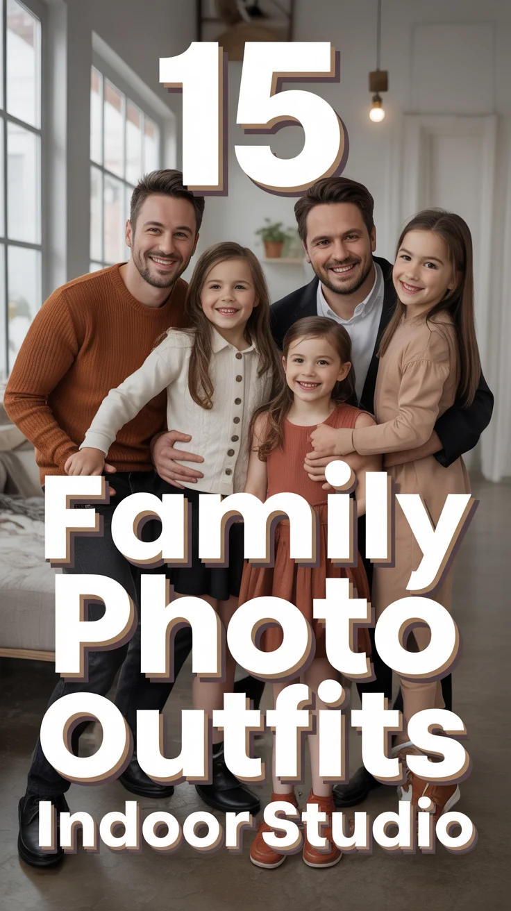 📸 15 Family Photo Outfits Indoor Studio