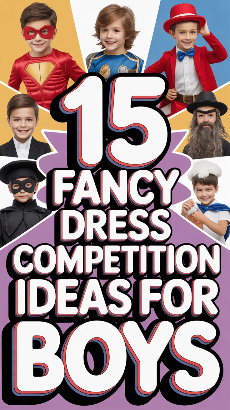 🦸‍♂️ 15 Fancy Dress Competition Ideas For Boys