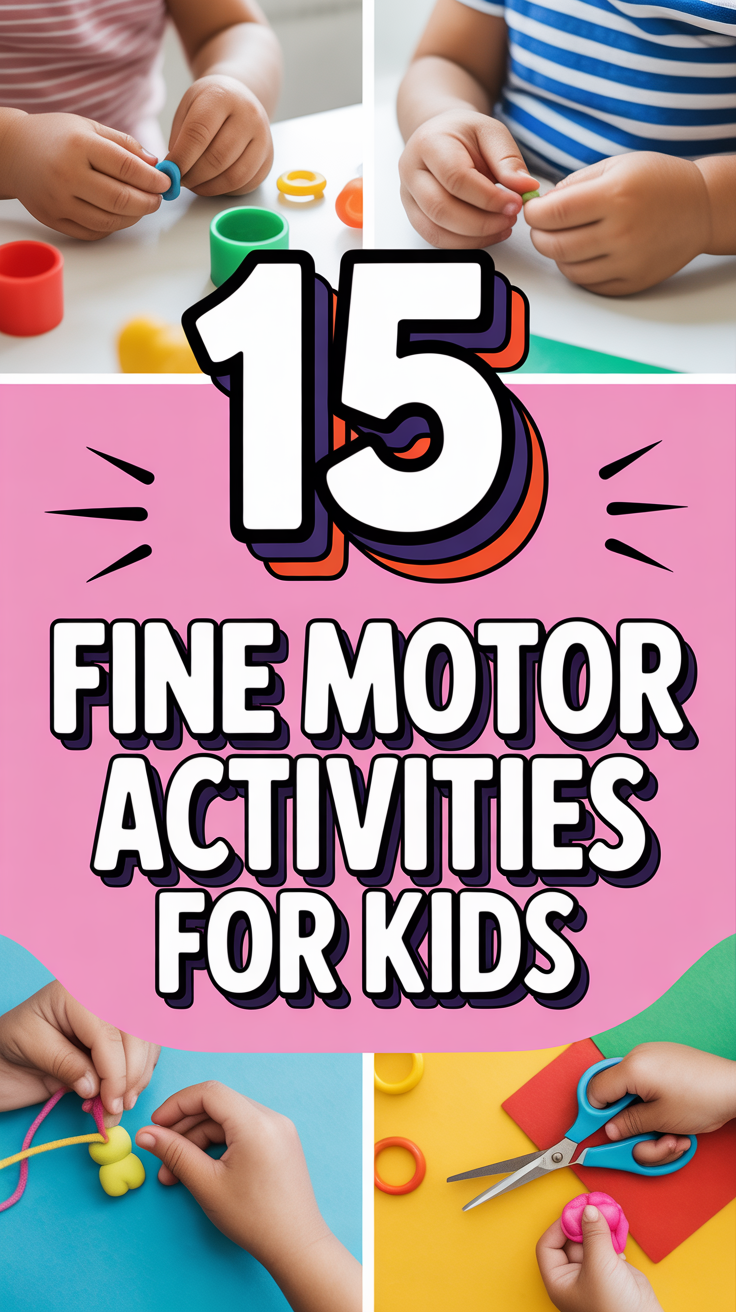 🧑‍🎨 15 Fine Motor Activities For Kids