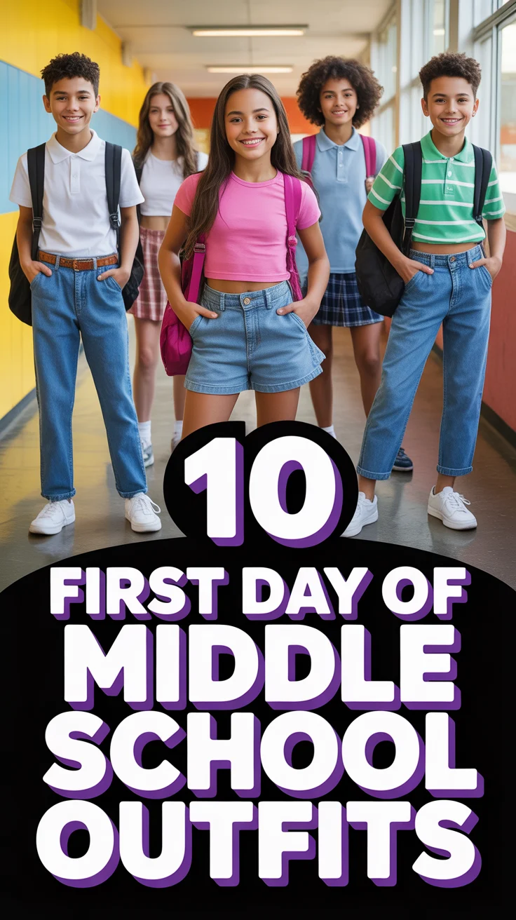 ✨ 10 First Day Of Middle School Outfits