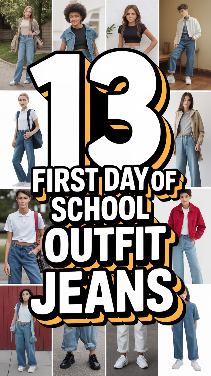 ✨ 13 First Day Of School Outfit Jeans