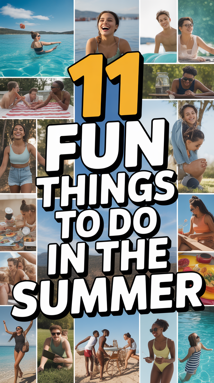 ☀️ 11 Fun Things To Do In The Summer