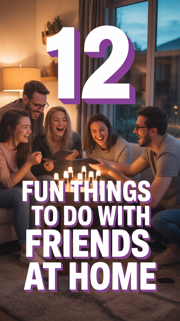 🎉 12 Fun Things To Do With Friends At Home