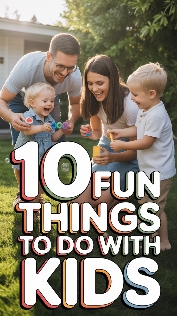 🤸 10 Fun Things To Do With Kids
