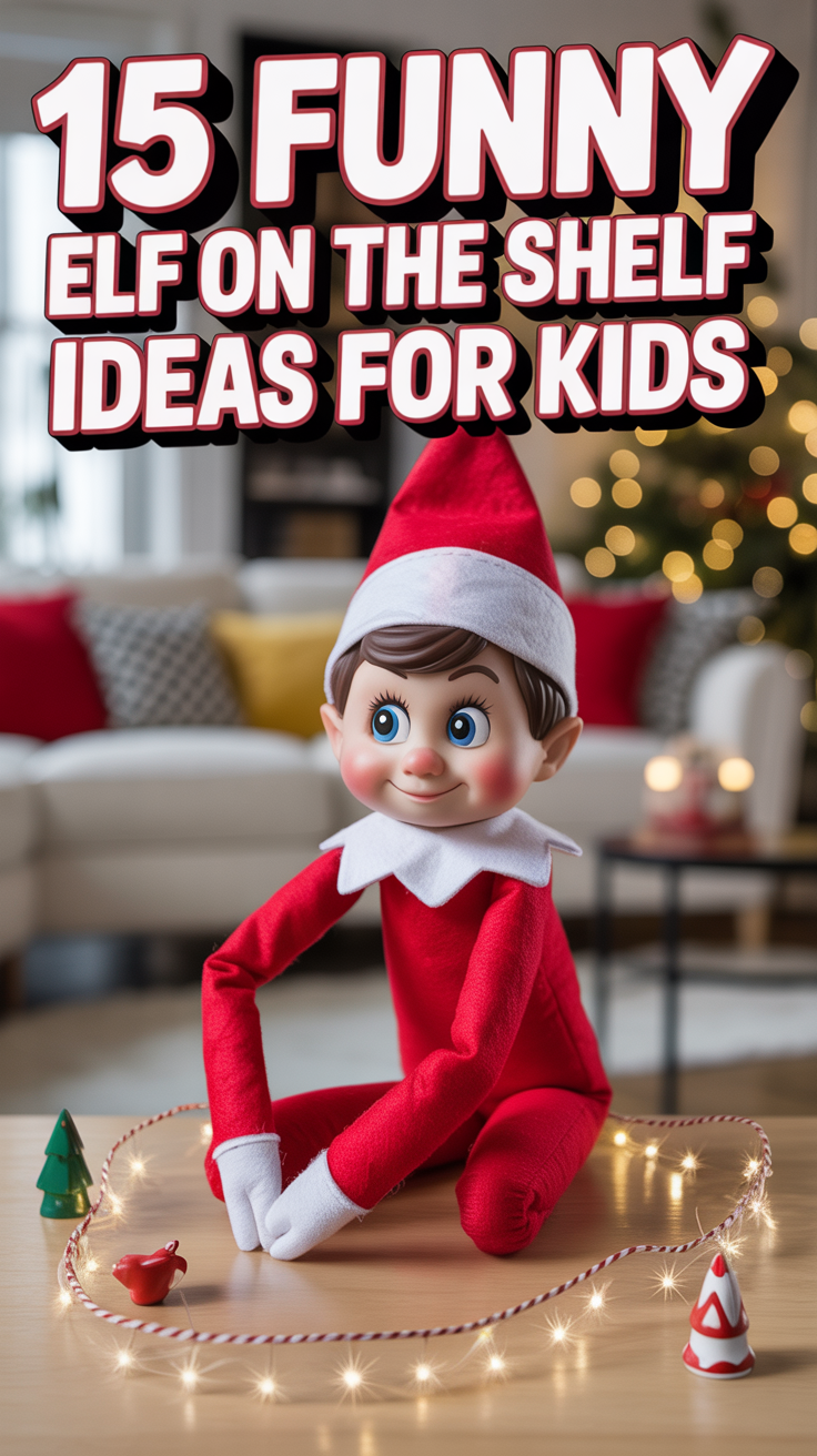 😂 15 Funny ELF On The Shelf Ideas For Kids
