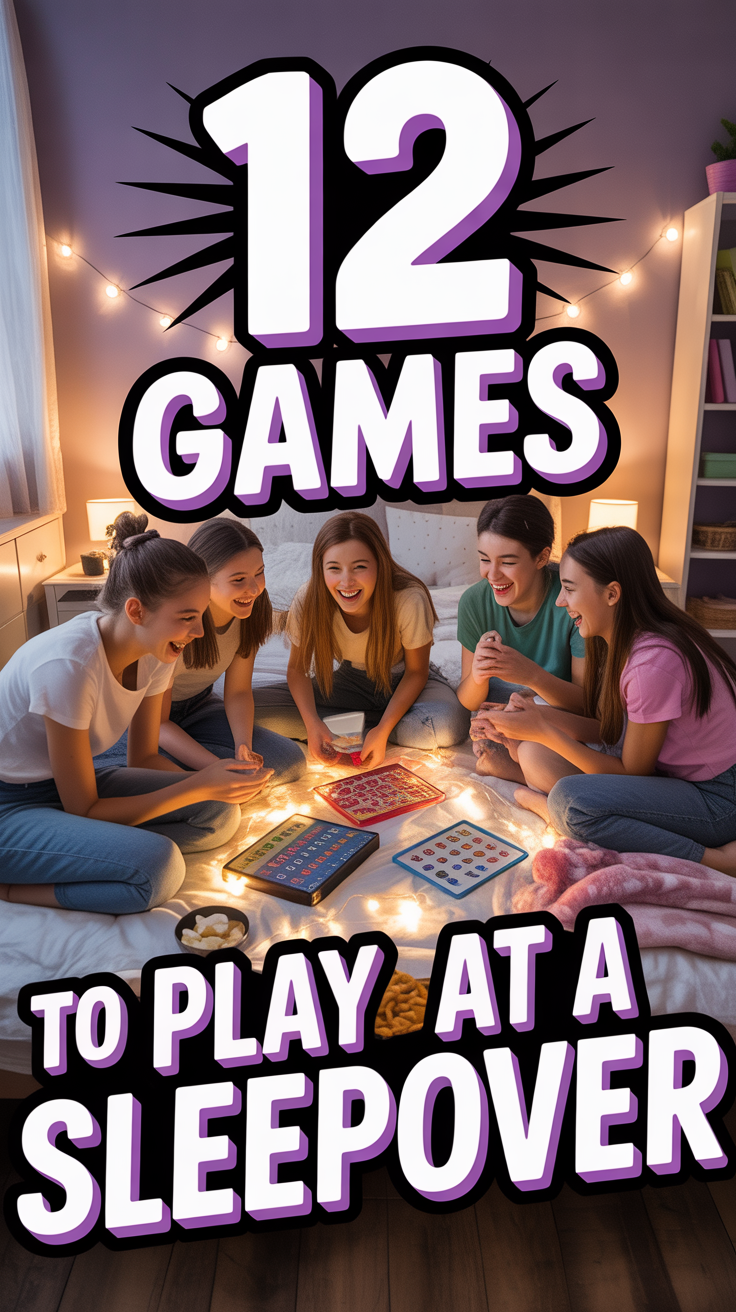 🥳 12 Games To Play At A Sleepover