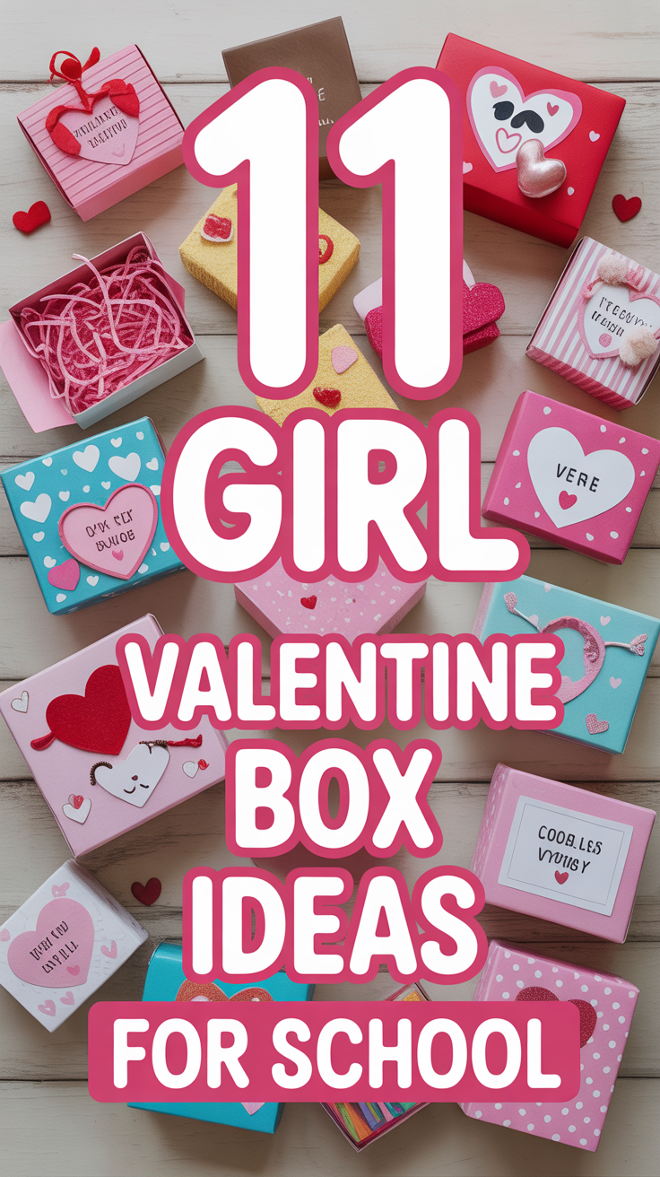 💖 11 Girl Valentine Box Ideas For School