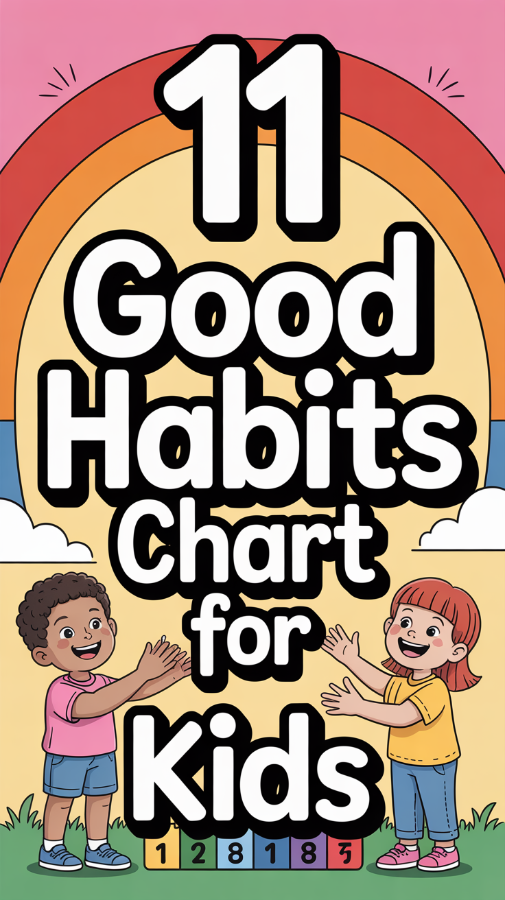 🌟 11 Good Habits Chart For Kids