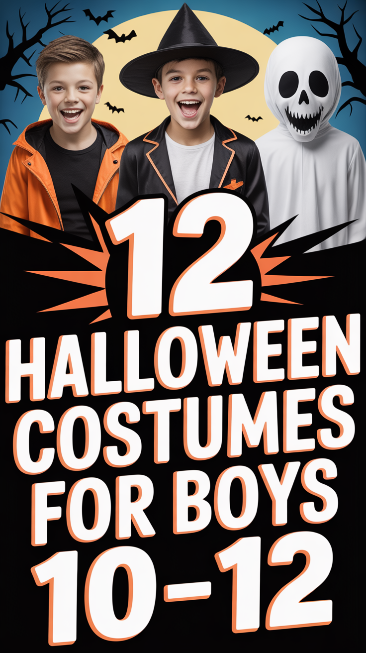 👻 12 Halloween Costumes For Boys 10 12