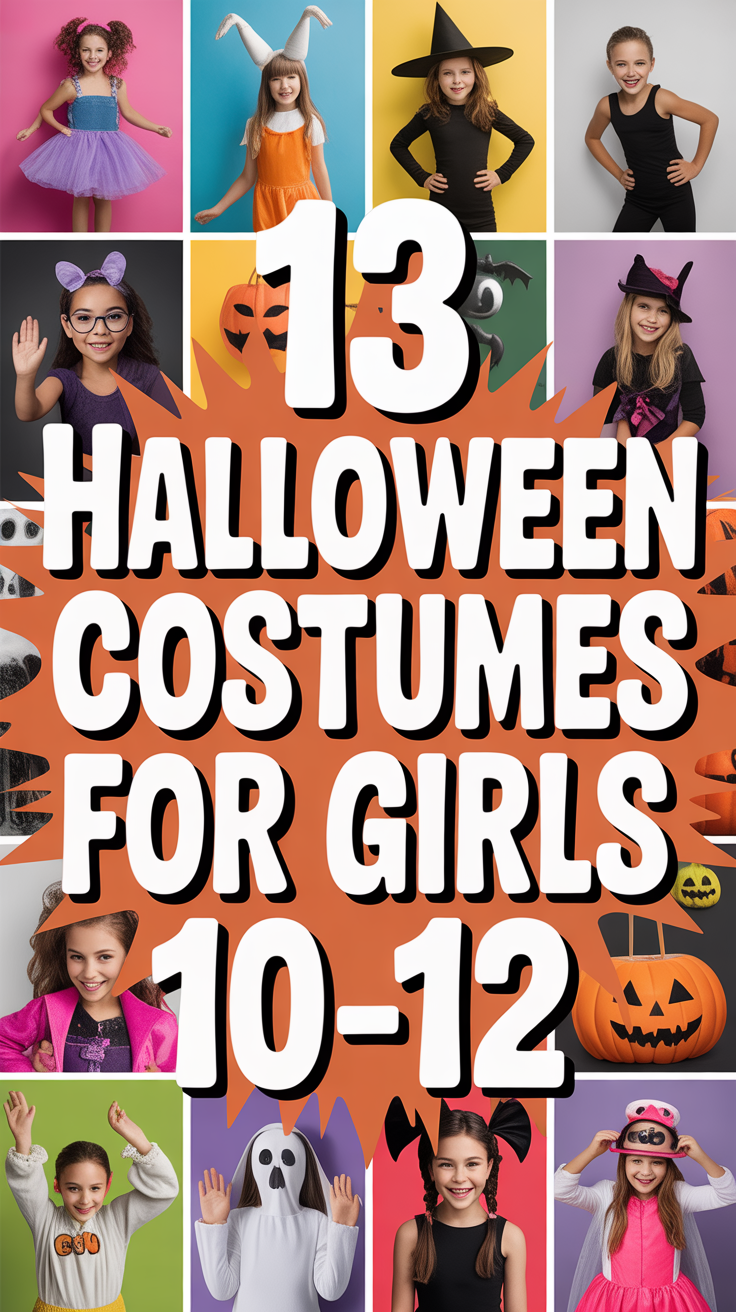 👻 13 Halloween Costumes For Girls 10 12