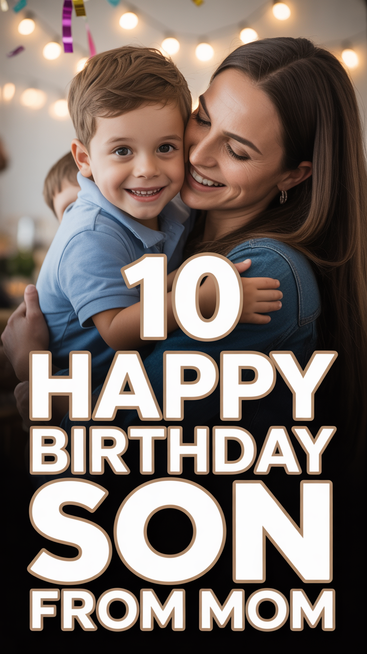 🎉 10 Happy Birthday Son From Mom