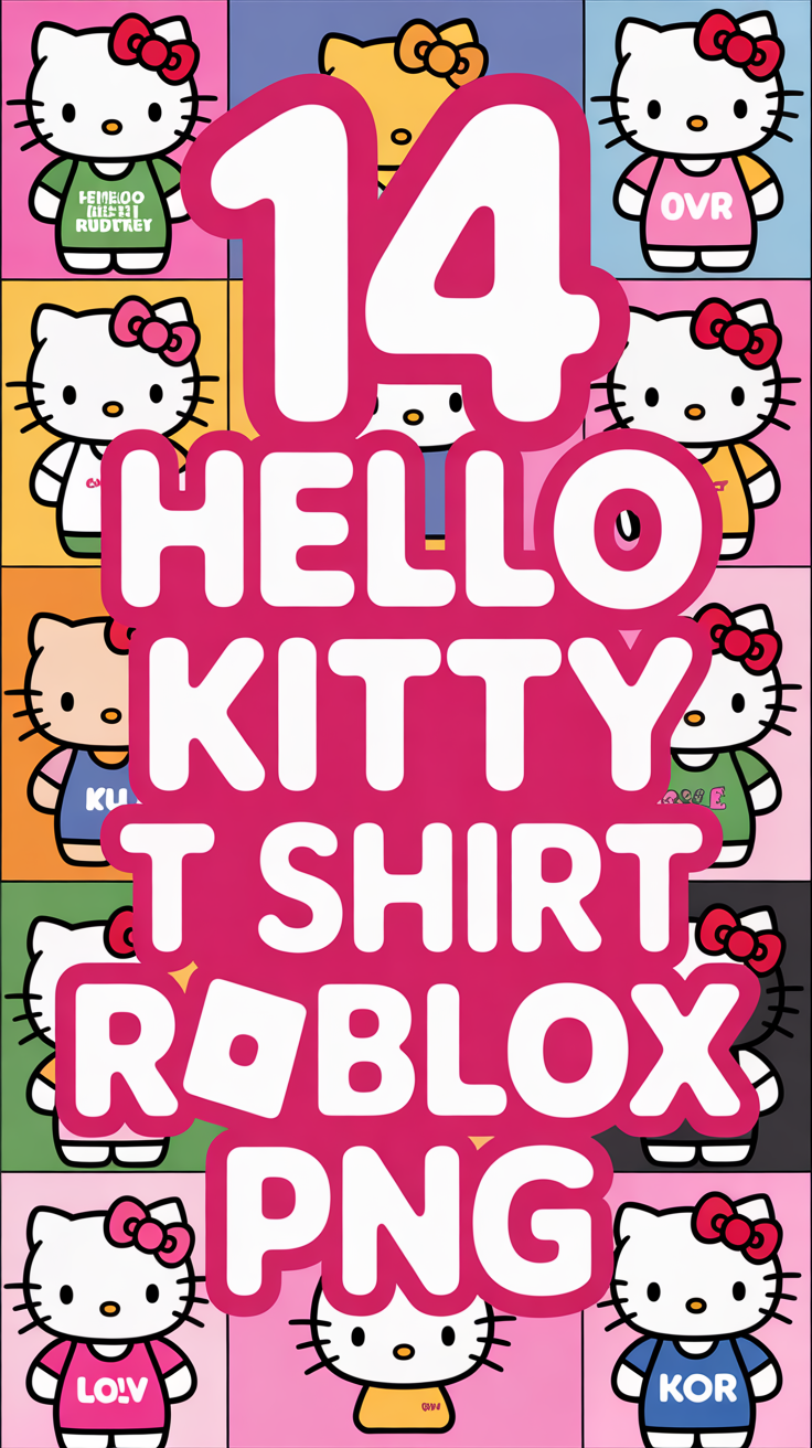 ⭐ 14 Hello Kitty T Shirt Roblox PNG