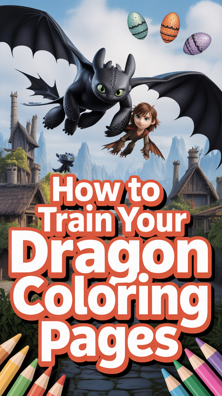 🐉 How To Train Your Dragon Coloring Pages