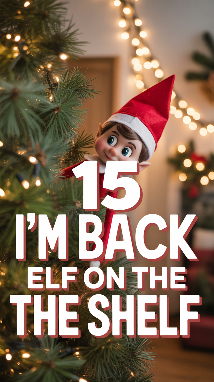 🧝 15 I’m Back ELF On The Shelf