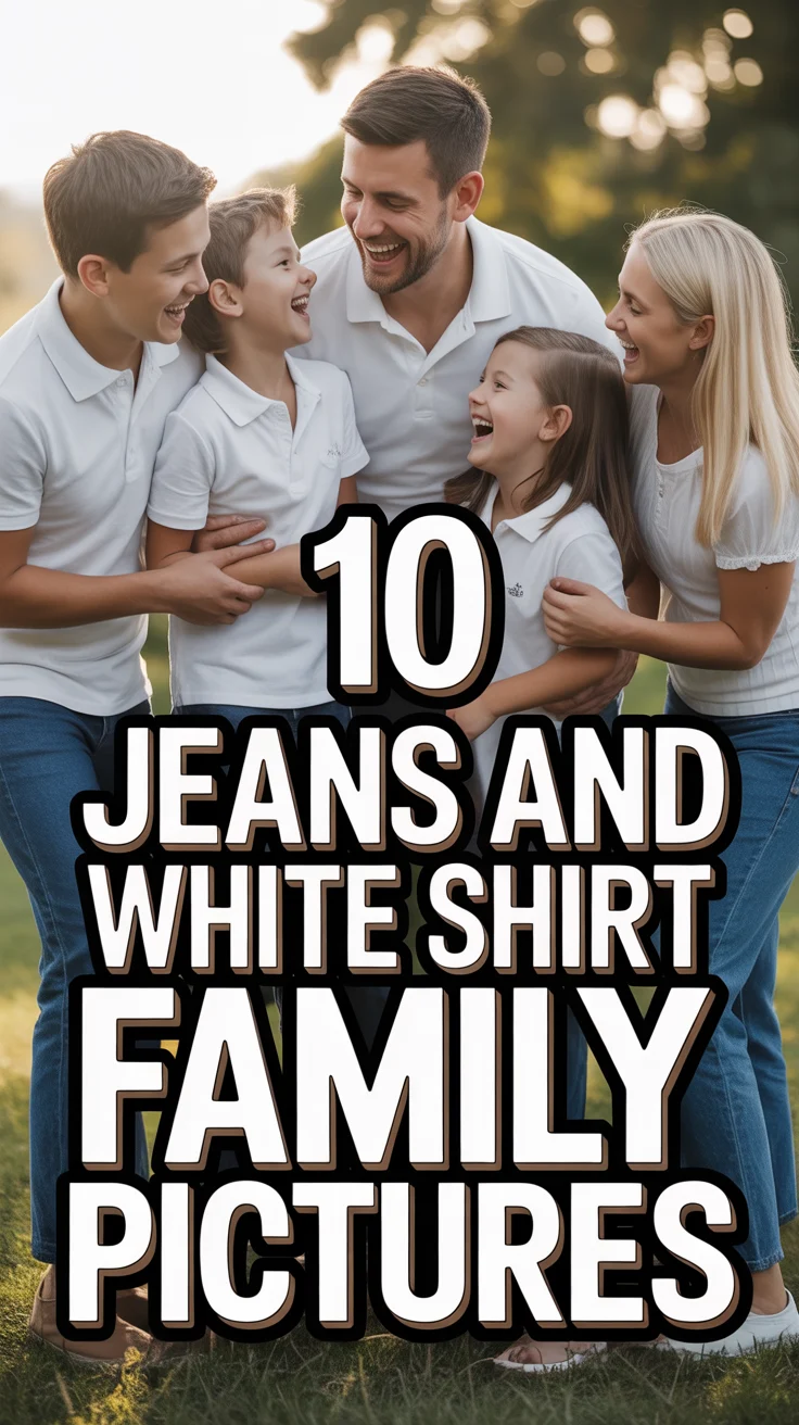 📸 10 Jeans And White Shirt Family Pictures