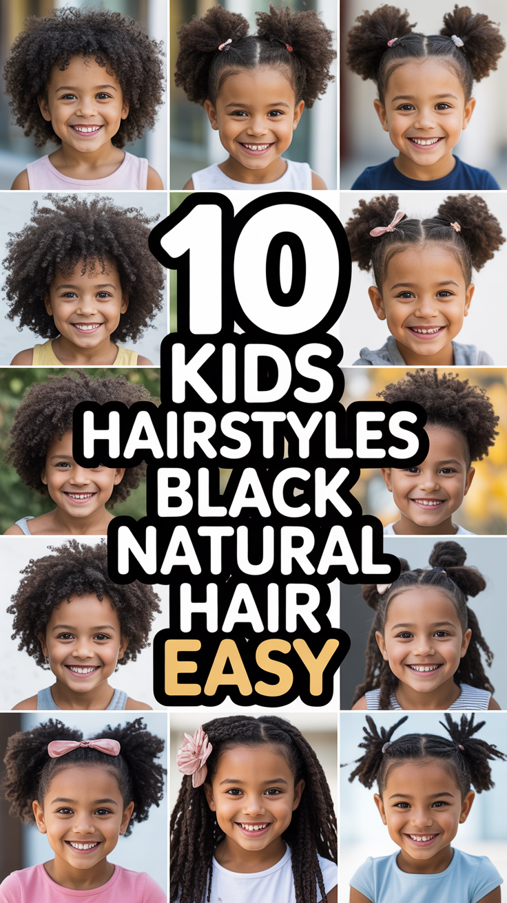 ✨ 10 Kids Hairstyles Black Natural Hair Easy