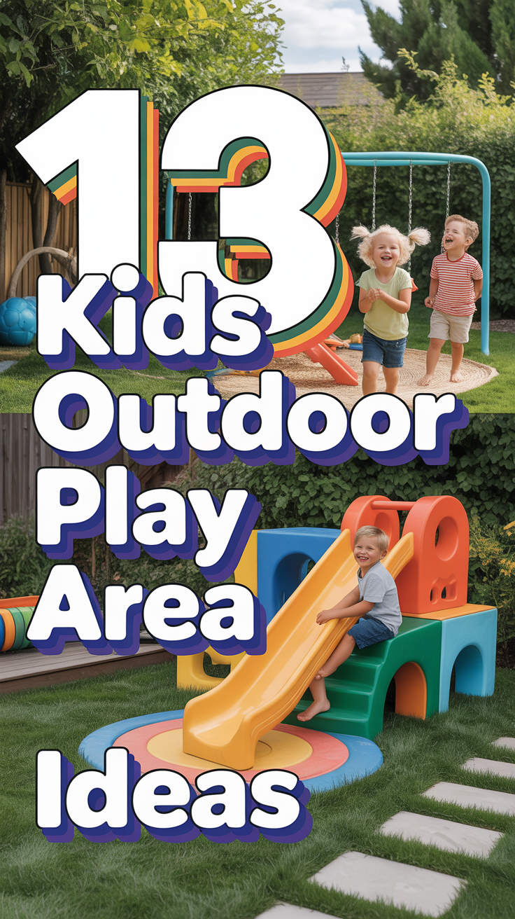🤸‍♀️ 13 Kids Outdoor Play Area Ideas