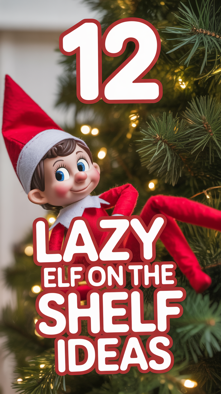 😴 12 Lazy ELF On The Shelf Ideas