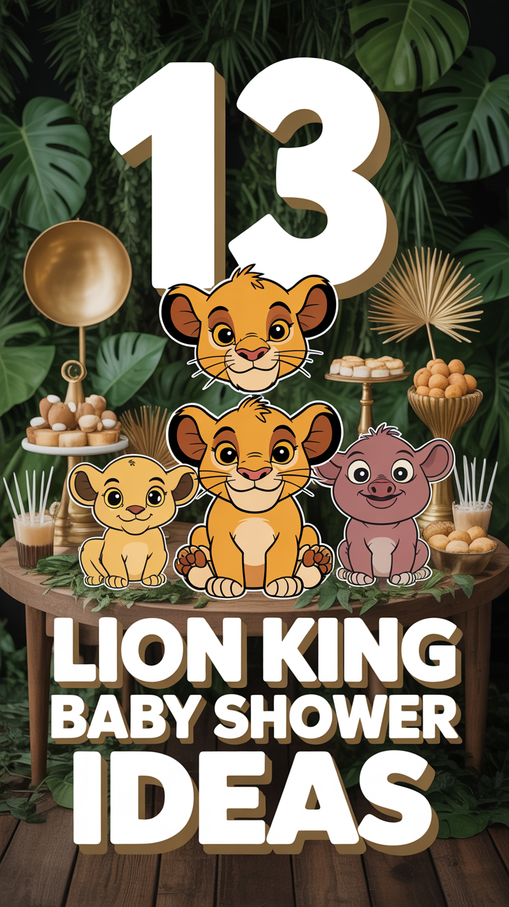 🦁 13 Lion King Baby Shower Ideas