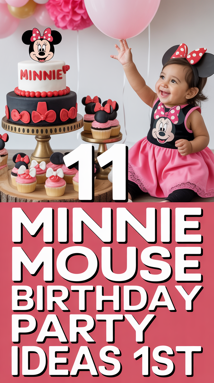 🎀 11 Minnie Mouse Birthday Party Ideas 1st