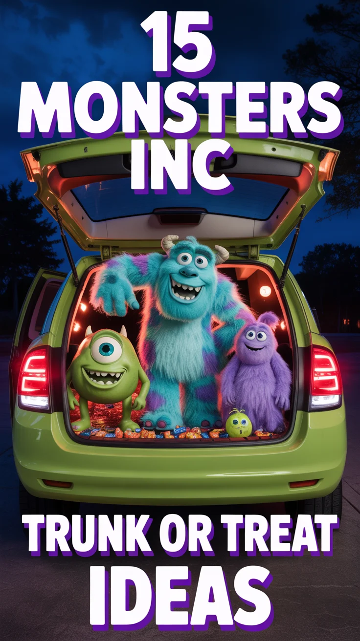 👾 15 Monsters Inc Trunk Or Treat Ideas