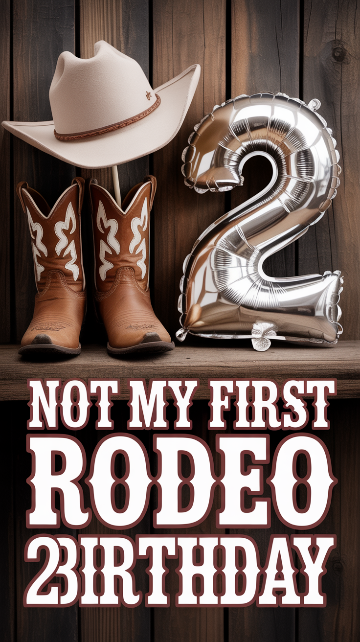 🤠 14 Not My First Rodeo 2nd Birthday