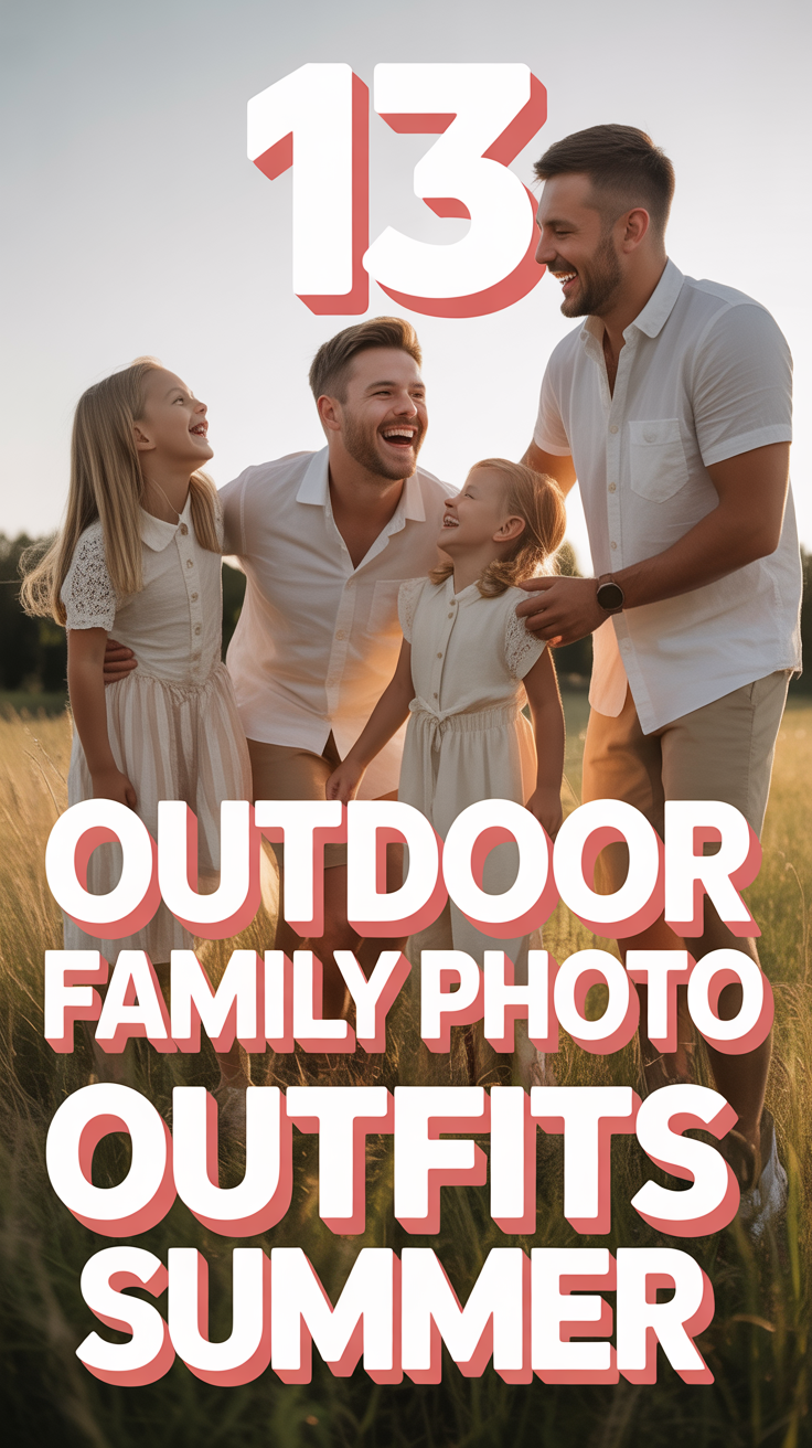 ☀️ 13 Outdoor Family Photo Outfits Summer