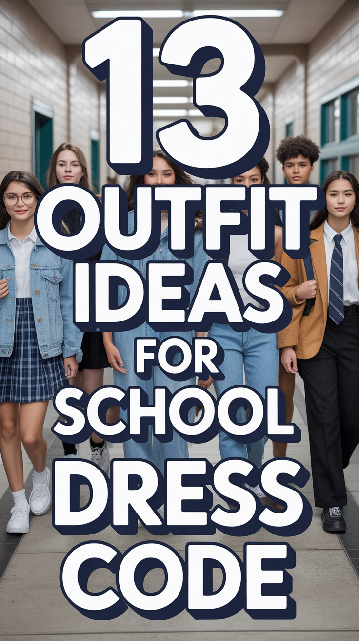 🎒 13 Outfit Ideas For School Dress Code