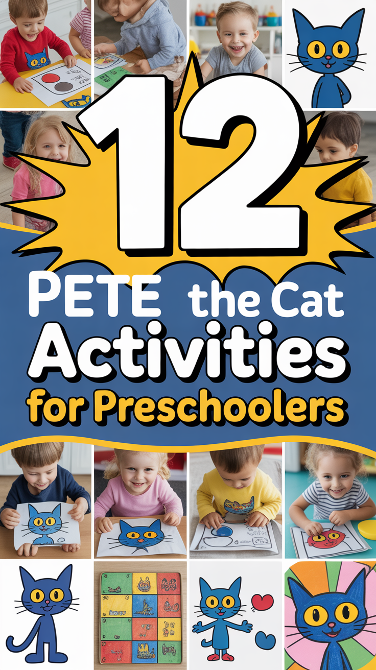 🎸 12 Pete The Cat Activities For Preschoolers