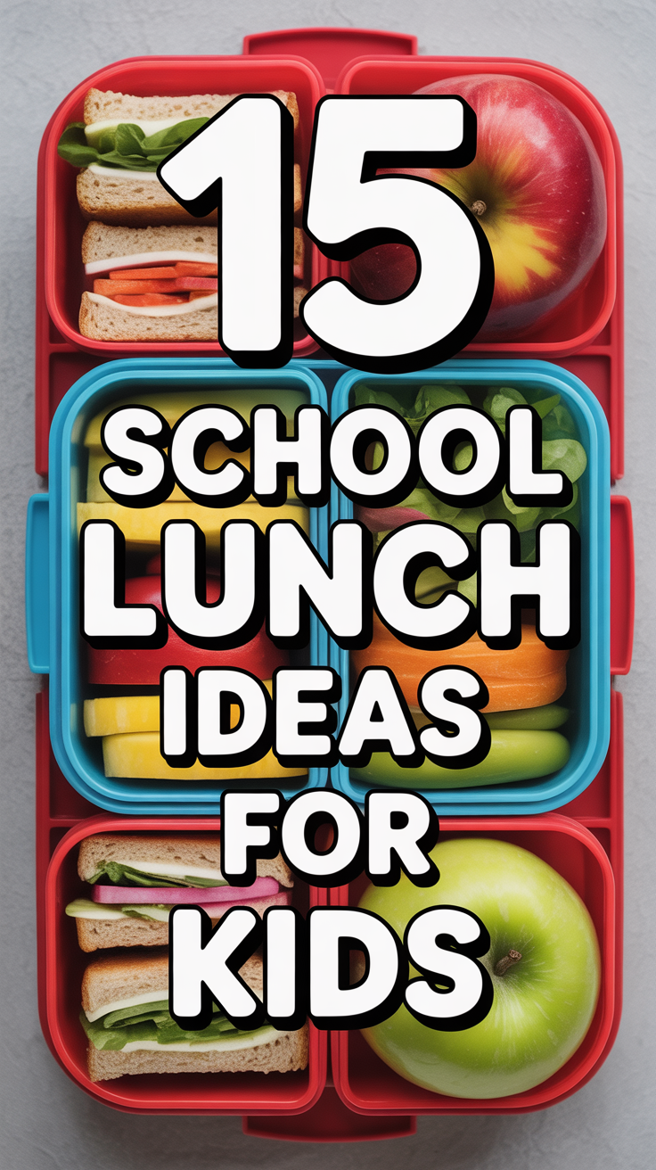 🍎 15 School Lunch Ideas For Kids