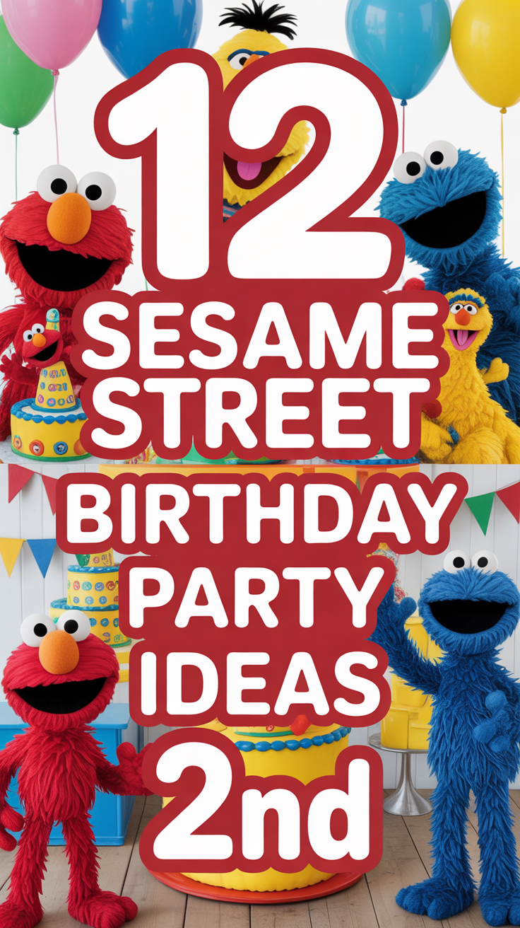 🍪 12 Sesame Street Birthday Party Ideas 2nd