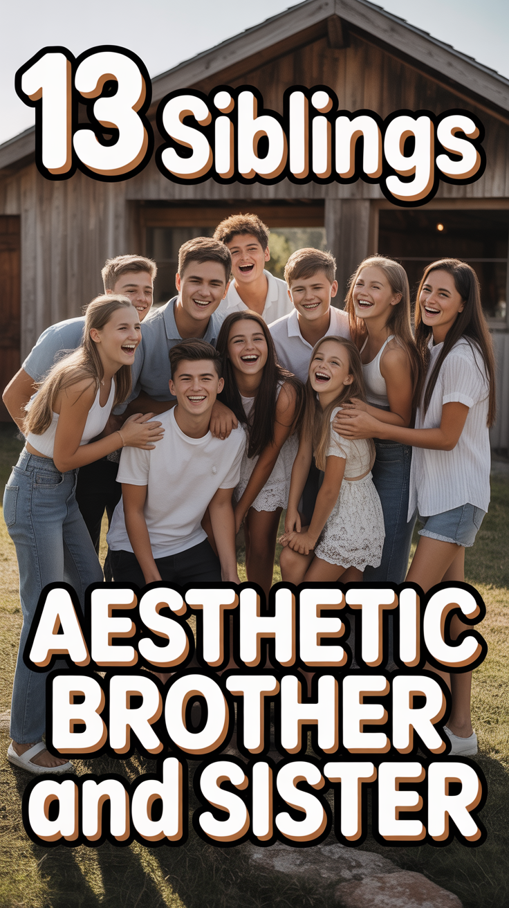 💖 13 Siblings Aesthetic Brother And Sister