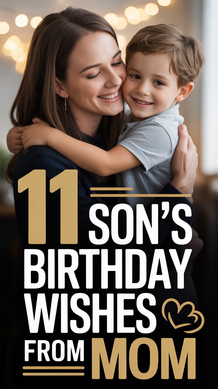 🎉 11 Son’s Birthday Wishes From Mom