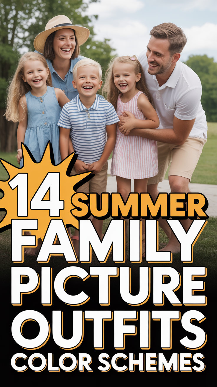 📸 14 Summer Family Picture Outfits Color Schemes