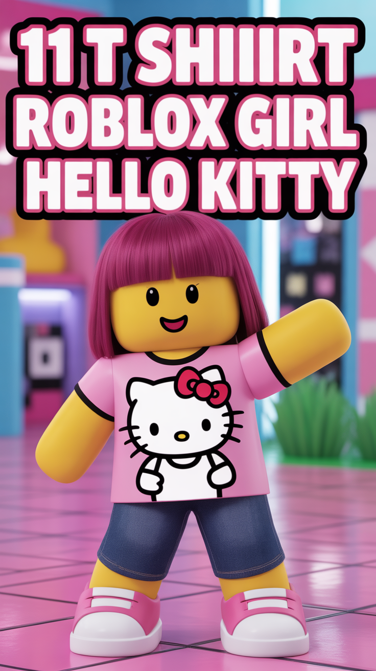 🎀 11 T Shirt Roblox Girl Hello Kitty