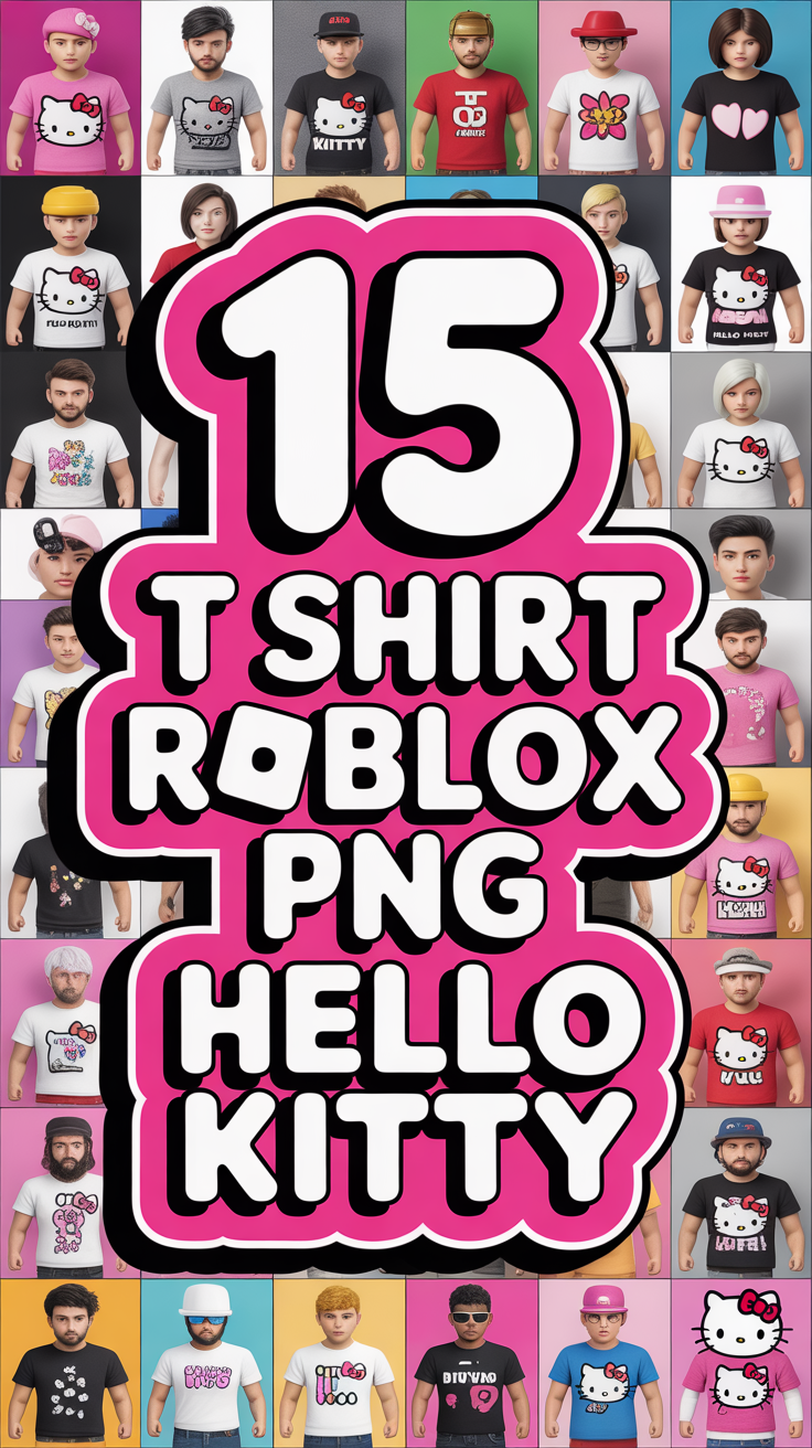 ✨ 15 T Shirt Roblox PNG Hello Kitty