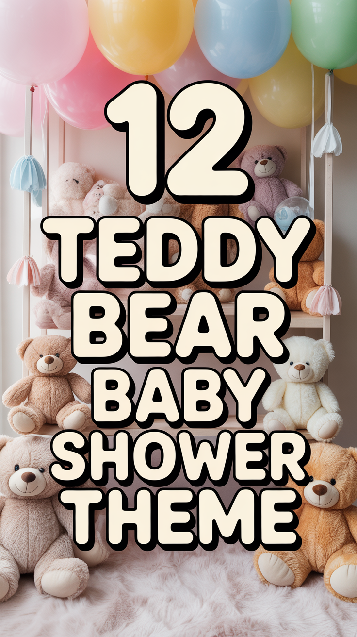🧸 12 Teddy Bear Baby Shower Theme