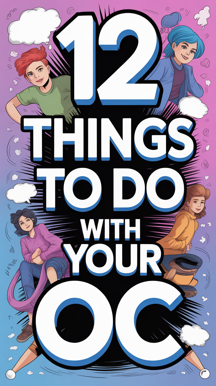 ✨ 12 Things To Do With Your Oc