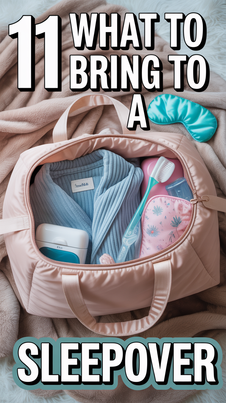 🛏️ 11 What To Bring To A Sleepover