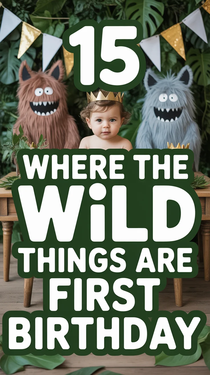 🦁 15 Where The Wild Things Are First Birthday