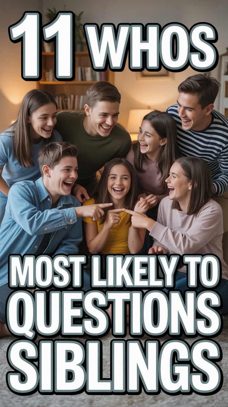 🤔 11 Whos Most Likely To Questions Siblings