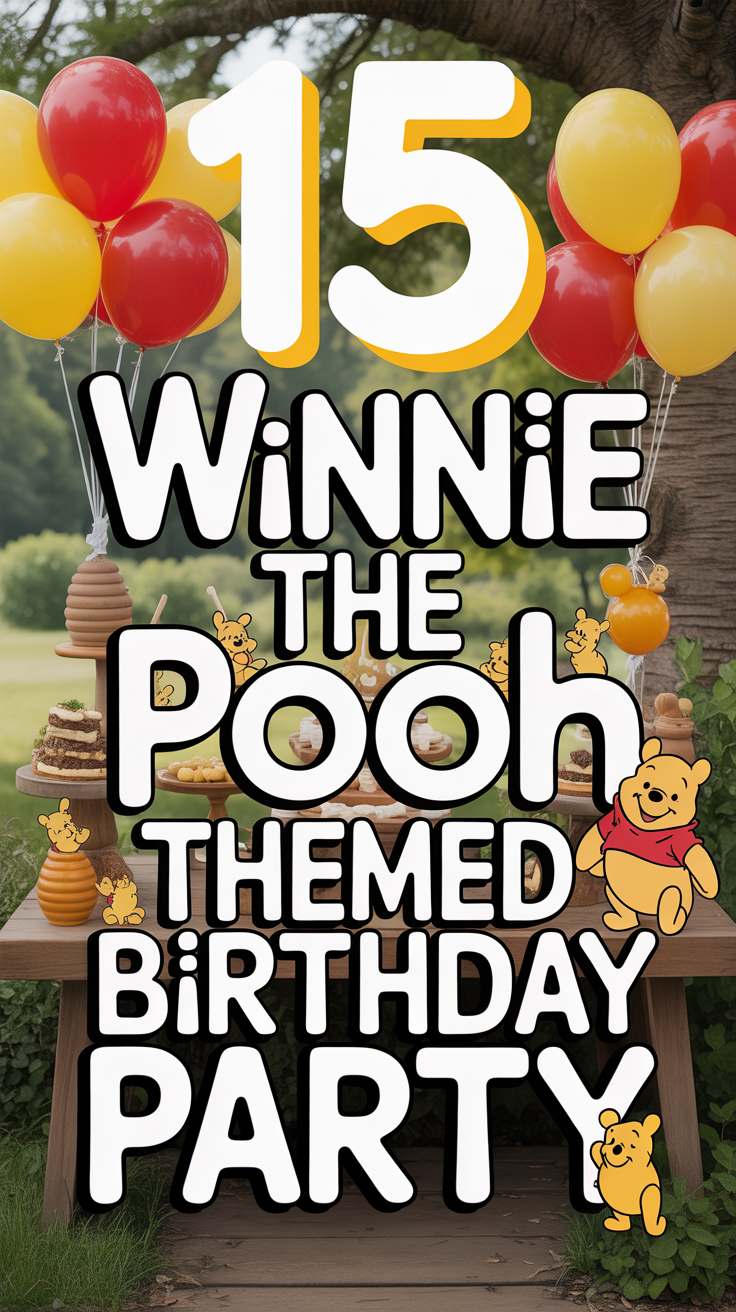 🍯 15 Winnie The Pooh Themed Birthday Party