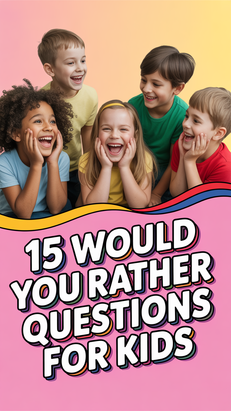 🤪 15 Would You Rather Questions For Kids