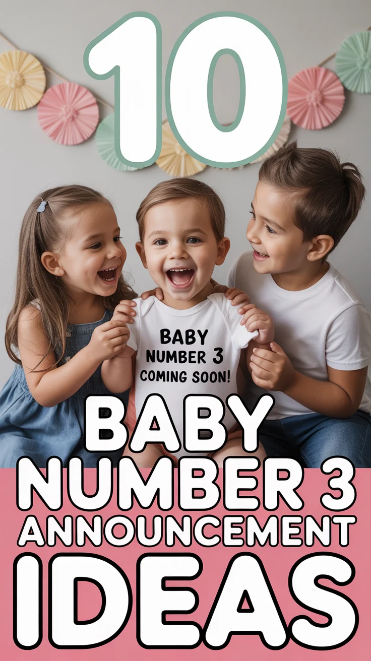 👶 10 Baby Number 3 Announcement Ideas