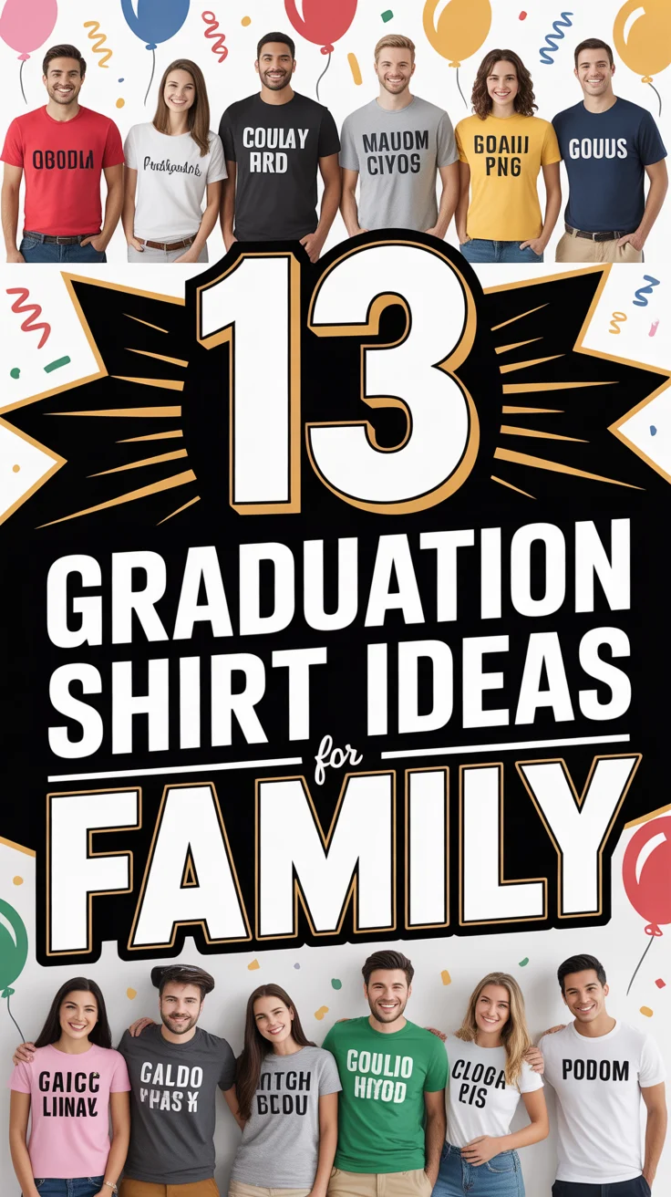 🎓 13 Graduation Shirt Ideas For Family
