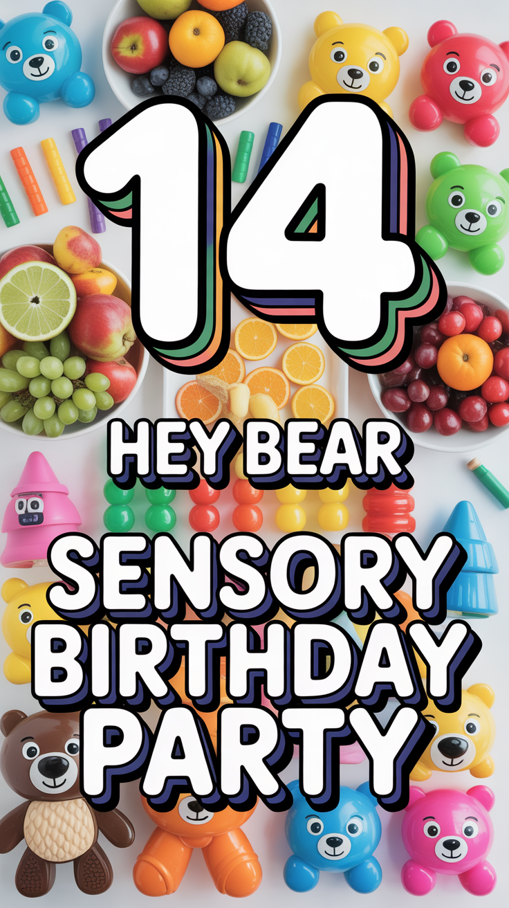 🐻 14 Hey Bear Sensory Birthday Party