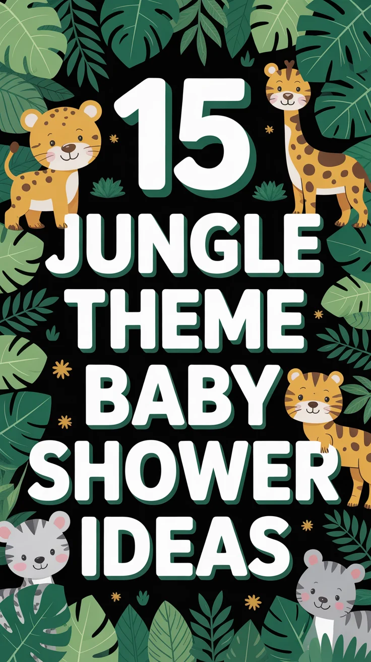 🐒 15 Jungle Theme Baby Shower Ideas