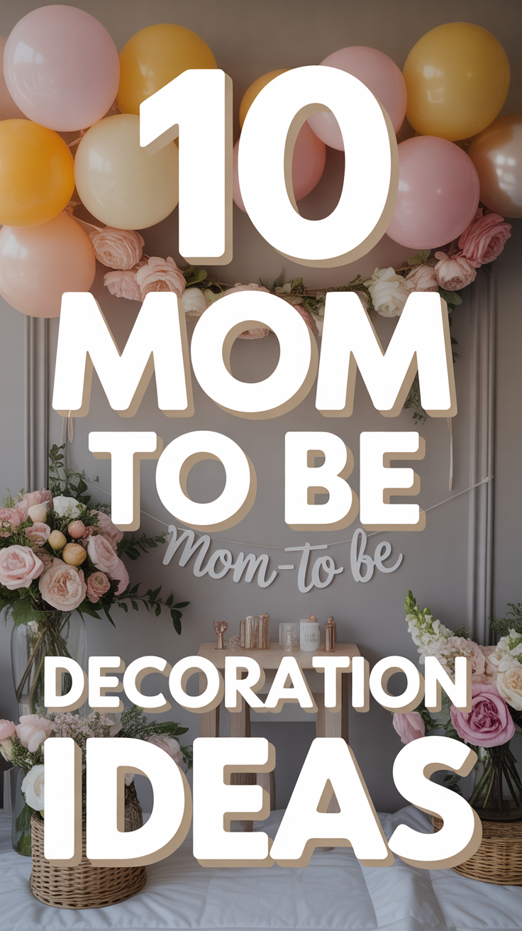 🤰 10 Mom To Be Decoration Ideas