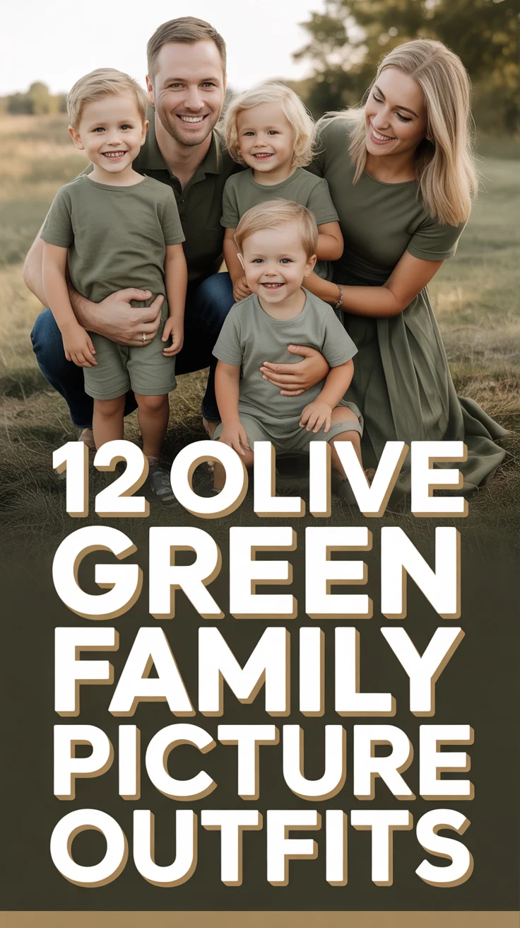 🌿 12 Olive Green Family Picture Outfits